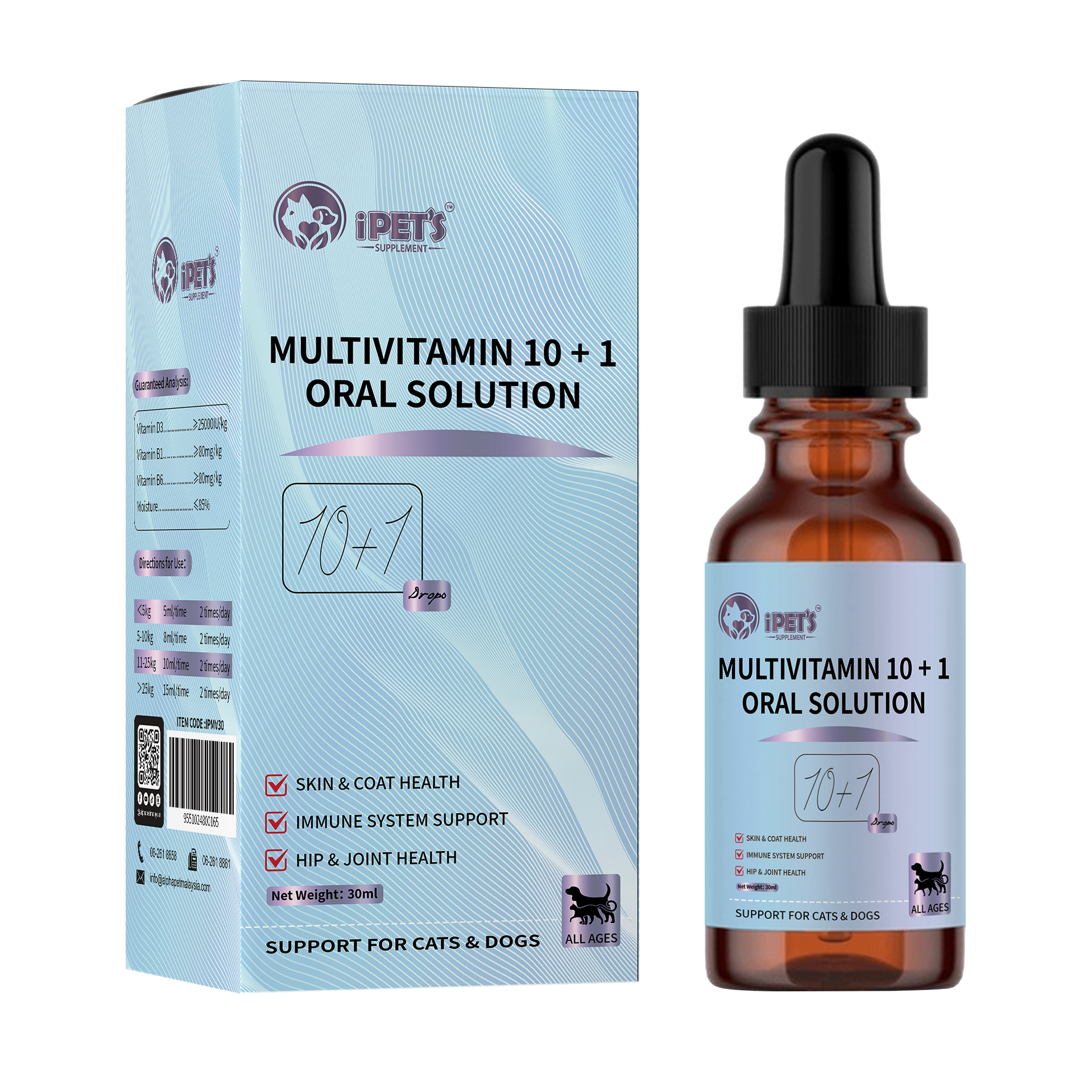 MULTIVITAMIN 10+1 ORAL SOLUTION 30ML